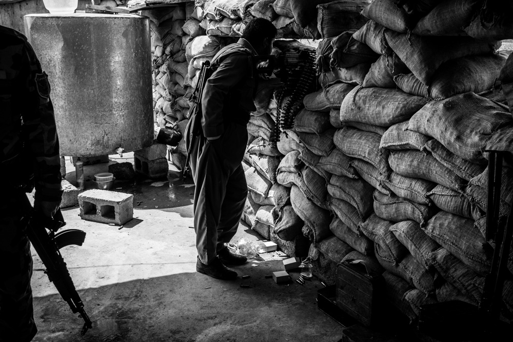 مقاتلو البيشمركة في بعشيقة – تصوير: تصوير: الكساندر افونسو